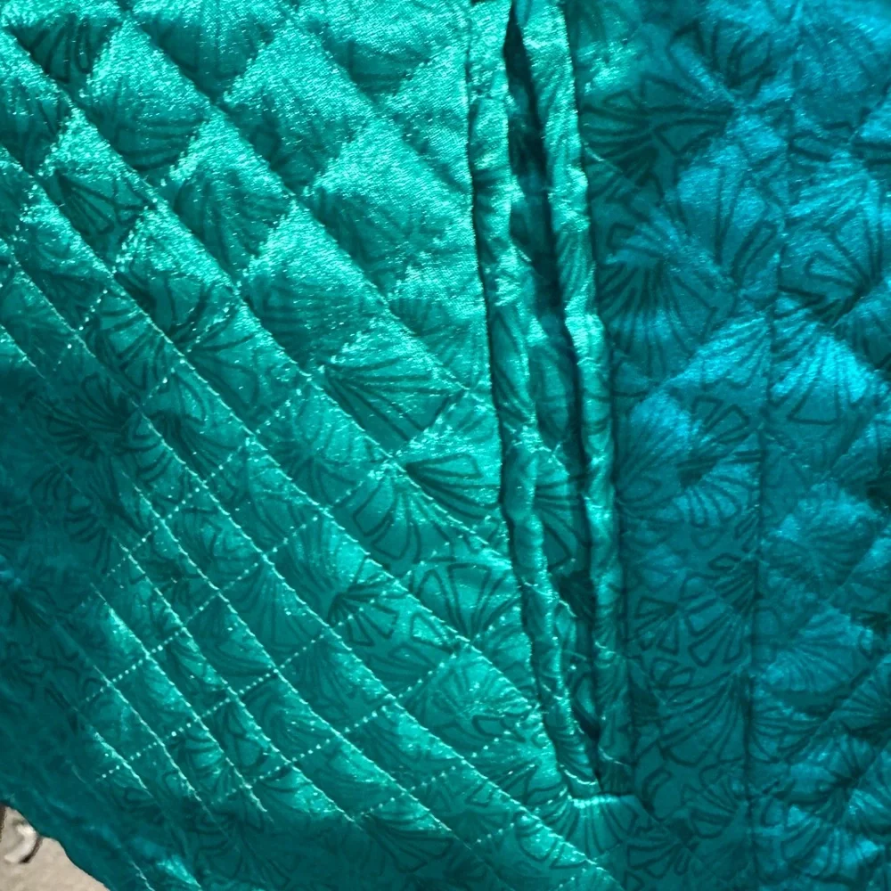 C.L.O.T.H.E.S green zipper pockets quilted jacket in green Large - Picture 13 of 16